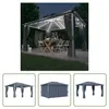 The Living Store Pavillon mit Vorhängen & LED-Lichterkette Produktbild-Vorschau 7