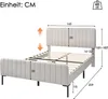 Flieks Polsterbett 160x200cm Doppelbett mit Lattenrost, Produktbild-Vorschau 7