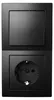 Set interrupteurs et prises McPower Flair porte double noir Voir les images du produit 1