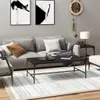 vidaXL Konferenční stolek černý 100x50x35 cm Dřevěný Náhled obrázku produktu 2