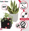 KOTARBAU® Blumentopf Keramik glasiert Quadratisch Weiß Produktbild-Vorschau 4