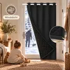 110x203cm Türvorhang Thermo Kälteschutz 405GSM Ösen Produktbild-Vorschau 7