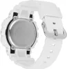 The back of a white Casio G-Shock watch is shown against a white background. Produktbild-Vorschau