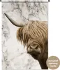 MuchoWow® Wandteppich Wandbehang Schottisches Hochlandrind Produktbild-Vorschau 1