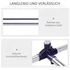 HOMCOM Garderobenständer Kleiderständer mit Rollen Produktbild-Vorschau 6