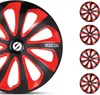 Sparco Radkappen 15 Zoll Sicilia Schwarz Rot Carbon 4tlg Produktbild-Vorschau 1