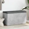 vidaXL Banc avec espace de rangement gris béton 82x42x45 cm Voir les images du produit 9