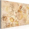 Vlies Leinwandbild - Golden Mosaic of Nature (1 Part) Wide Produktbild-Vorschau 1