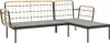 vidaXL Set di 3 pezzi da giardino con cuscini Beige poly Anteprima dell’immagine prodotto 5