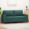 2-Sitzer-Sofa Dunkelgrün 140 cm Samt Produktbild-Vorschau 2