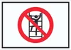 Schild Klettern verboten Symbol A5 Rückseite selbstklebend Produktbild-Vorschau 1
