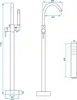 Rubinetto Freestanding Per Vasca Rea Lungo Titanium Anteprima dell’immagine prodotto 5