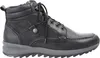 A side view of a black leather hiking boot. Anteprima dell’immagine prodotto