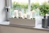 VIVANNO Windlicht Fiberglas CANDELITO Rechteckig, Weiß matt Produktbild-Vorschau 4