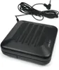A black electronic device with a coiled cord and a plug is shown on a white background. Produktbild-Vorschau