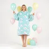 Lazy Robe Very Soft Bademantel Blue Cloud 100 cm Produktbild-Vorschau 4