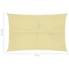 vidaXL Sonnensegel 160 g/m² Beige 3,5x5 m HDPE Produktbild-Vorschau 10