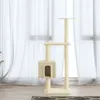 vidaXL Arbre à chat avec colonnes à griffer en sisal Crème Voir les images du produit 7