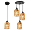 Suspension en rotin de style bohème, 1 lampe avec ampoule Voir les images du produit 9