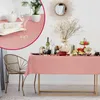 DecoHomeTextil Leinen Optik Tischdecke Altrosa Eckig 110 x Produktbild-Vorschau 4