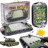 A collage of images showing a board game called Tank Battle, including the game box, the game board with tanks, and a separate illustration of a tank. Náhled obrázku produktu
