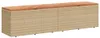 vidaXL Gartentruhe Beige 220x50x54 cm Poly Rattan Produktbild-Vorschau 1