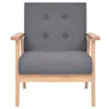 vidaXL Fauteuil gris foncé Tissu Voir les images du produit 10