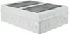 A white electrical junction box with transparent covers on a white background. Náhled obrázku produktu