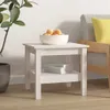 vidaXL Table basse blanche 45x45x40 cm pin massif Voir les images du produit 4