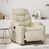 vidaXL Fauteuil relax électrique Crème similicuir Voir les images du produit 2