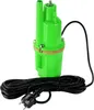 A green submersible pump with a black power cord and plug, isolated on a white background. Podgląd zdjęcia produktu
