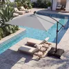 Parasol ogrodowy COSTWAY 250 cm z podstawą, oświetleniem Podgląd zdjęcia produktu 9