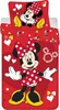 Disney Minnie Mouse Bettbezug Herzen - 140 x 200 cm - Rote Produktbild-Vorschau 1