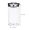 Relaxdays Vorratsglas 3er Set, je 1 L, luftdicht, Edelstahl Produktbild-Vorschau 4