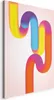 Vliesstoff Leinwandbild - Colorful Turns - Dynamic Produktbild-Vorschau 1