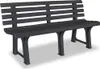 vidaXL Gartenbank 145,5 cm Kunststoff Anthrazit Produktbild-Vorschau 6