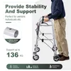 Zimilo robusto rollator in alluminio per anziani - Anteprima dell’immagine prodotto 2