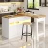 Uittrekbare bartafel met lederen bekleding, draaibare Productafbeelding-voorbeeld 2