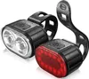Fahrradlampe vorne und hinten am Lenker, leistungsstarke Produktbild-Vorschau 2