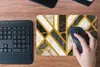 MuchoWow® Mauspad Mousepad Marmor - Gold - Muster 27x18 cm Produktbild-Vorschau 4