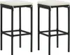 vidaXL 3-tlg. Bar-Set Poly Rattan Schwarz Produktbild-Vorschau 6
