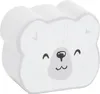A white polar bear shaped block toy. Produktbild-Vorschau