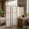Houten roomdivider met 5 panelen, Japans type Shoji, Productafbeelding-voorbeeld 6