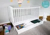 Babybett Kinderbett 70x140 cm mit Schublade Umbaubares Produktbild-Vorschau 3