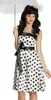 Punktekleid Kleid 50er Jahre Rock'n'Roll weiss/schwarz 42 Produktbild-Vorschau 2