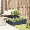 vidaXL Bac à plantes de jardin anthracite 100 x 100 x 50 cm Voir les images du produit 4
