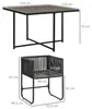 Outsunny 5-tlg. Polyrattan Gartenmöbel Set Esstisch mit 4 Produktbild-Vorschau 3