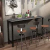 A bar table with stools in a room setting. Podgląd zdjęcia produktu