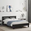 Bedframe met hoofdeinde, LED-verlichting, zwart, 120x200 cm Productafbeelding-voorbeeld 2