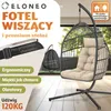 Fotel wiszący ELONEO z podstawą, wygodny fotel bujany do Podgląd zdjęcia produktu 2
